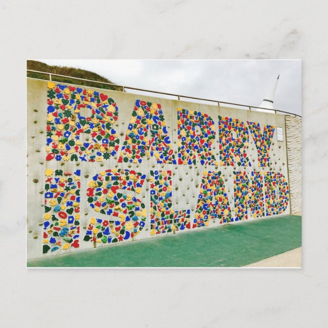 Postal de la pared de País de Gales de la isla de (Anverso)