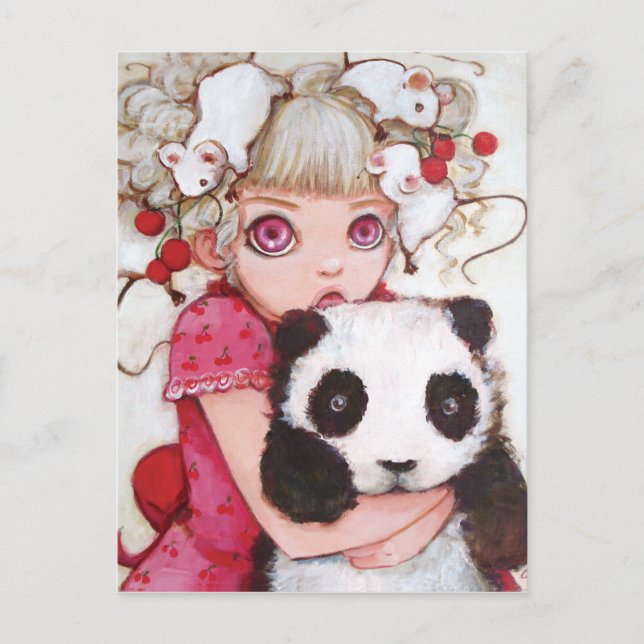 Postal de la pelusa de la fruta (Anverso)