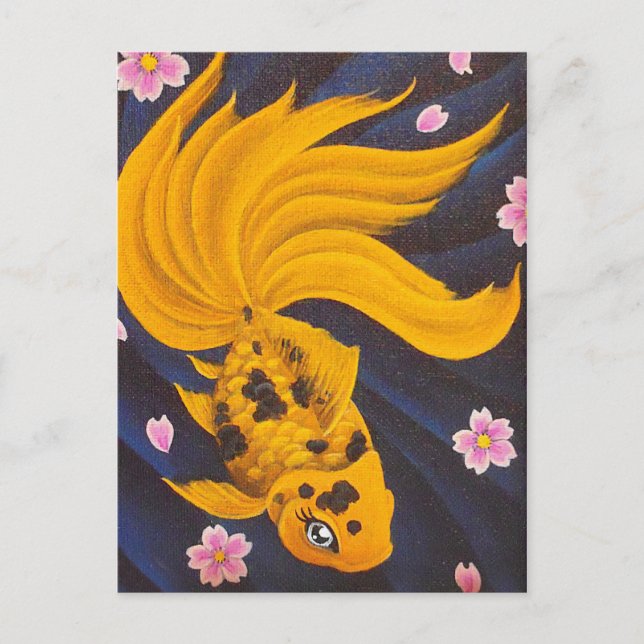 Postal de la Pesca Dorada (Anverso)