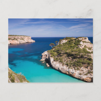 Postal de la playa de Cala des Moro en Mallorca