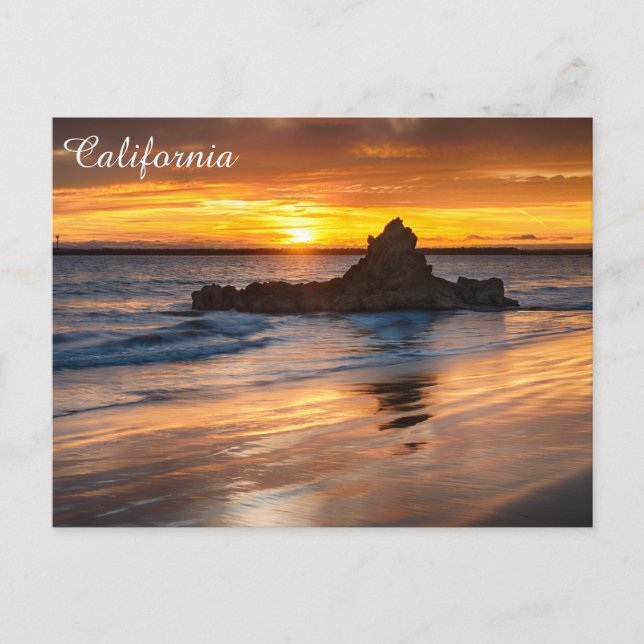 Postal de la playa de California (Anverso)