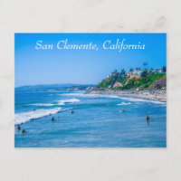 Postal de la playa de San Clemente