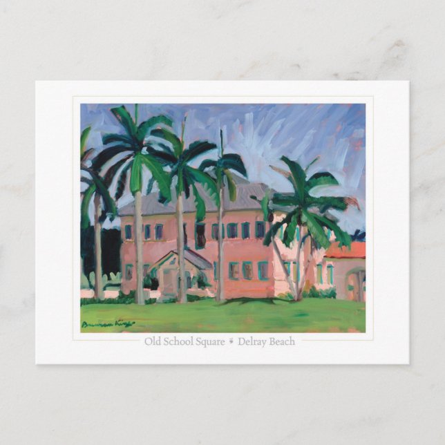 Postal de la Plaza de la Escuela Vieja (Anverso)