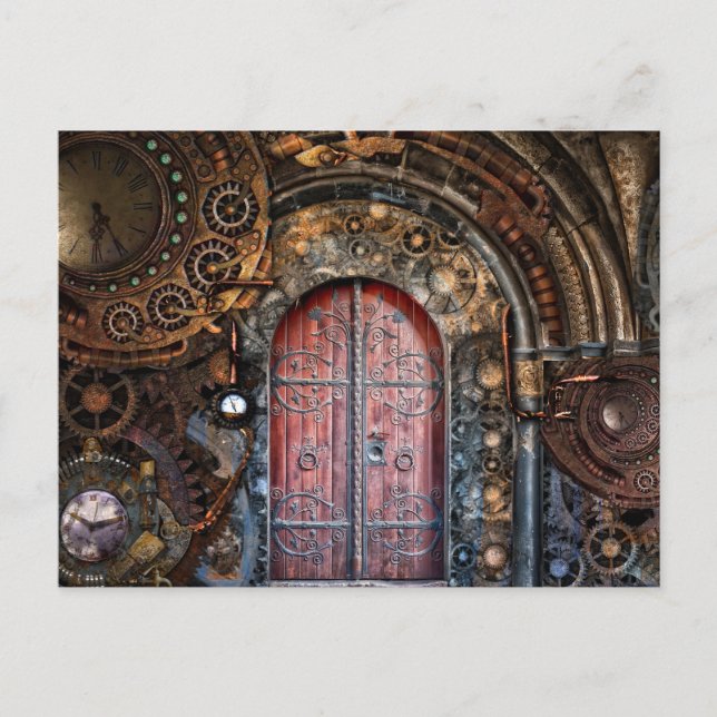 postal de la puerta de vapor (Anverso)