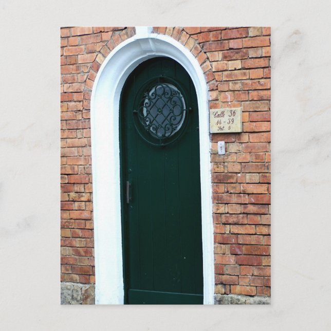 Postal de la puerta verde (Anverso)