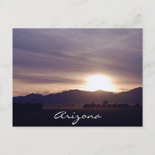 Postal de la puesta del sol de Arizona