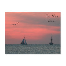 Postal de la puesta del sol de Key West