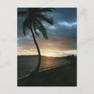 Postal de la puesta del sol de St Thomas