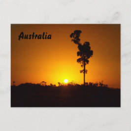 Postal de la puesta del sol del australiano