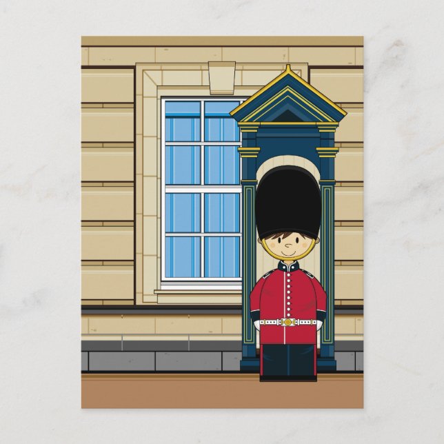 Postal de la Real Guardia Británica (Anverso)