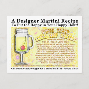 Postal de la receta de Martini Chiste de limón de