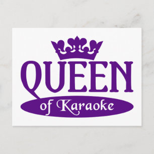 postal de la Reina de Karaoke