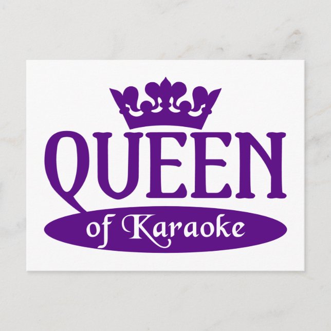 postal de la Reina de Karaoke (Anverso)