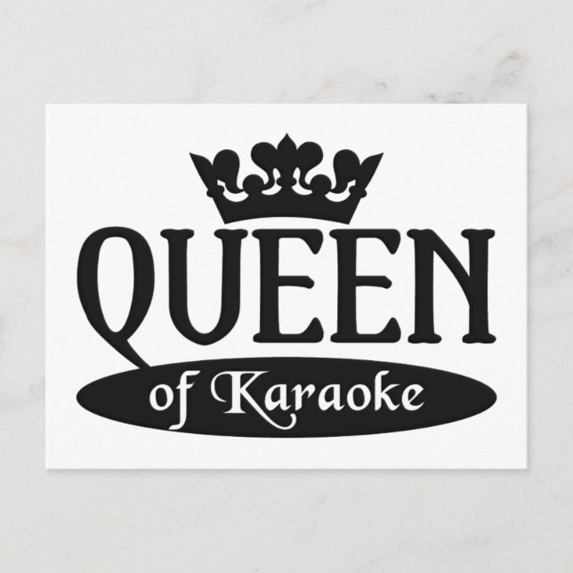 postal de la Reina de Karaoke (Anverso)