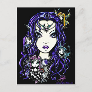 Postal de la Reina Fae Dark Faery Goddess