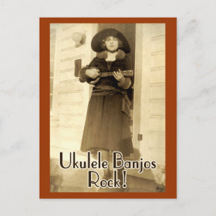 Postal de la roca de los banjos de Uke