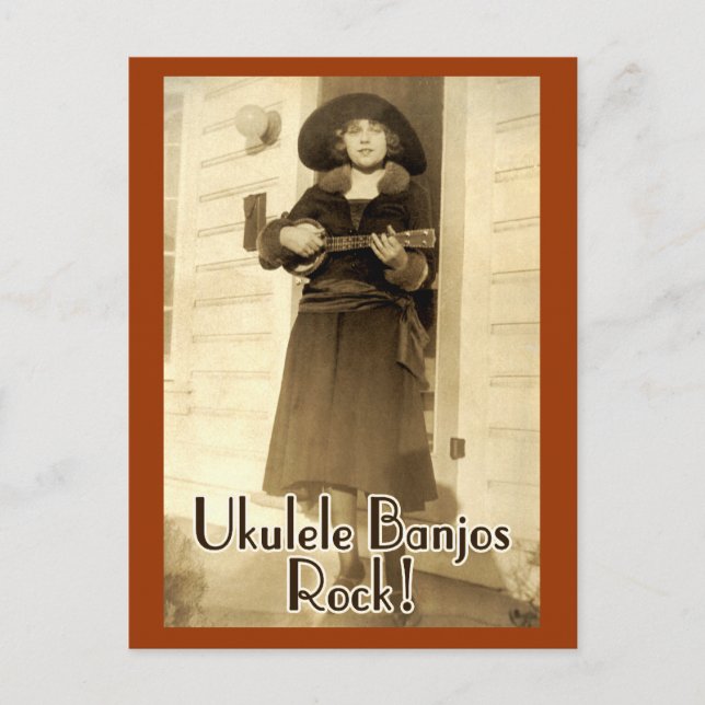 Postal de la roca de los banjos de Uke (Anverso)