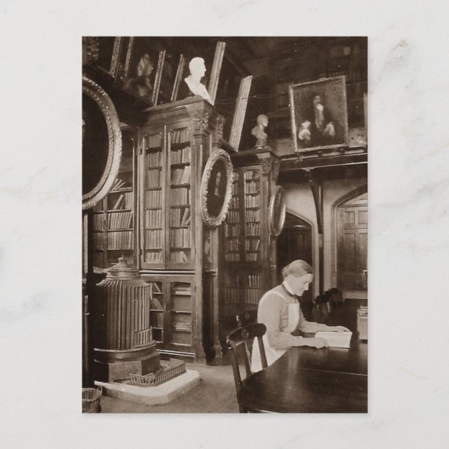 Postal de la sala de lectura (Anverso)