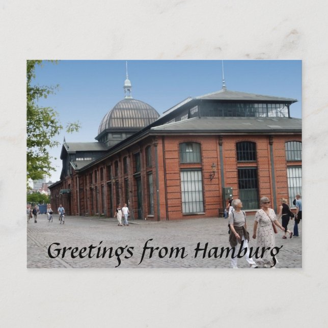 Postal de la Sala de Subastas de Pescado (Anverso)