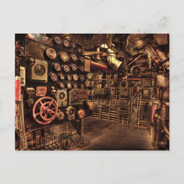 postal de la sala del motor (Anverso)