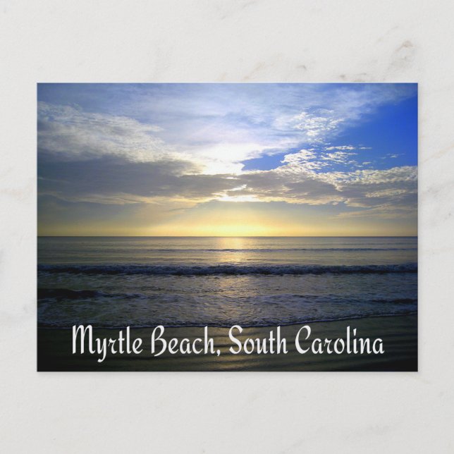 Postal de la salida del sol de Myrtle Beach South  (Anverso)