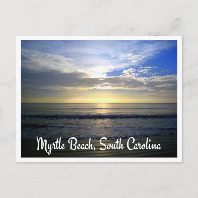 Postal de la salida del sol de Myrtle Beach South  (Anverso)