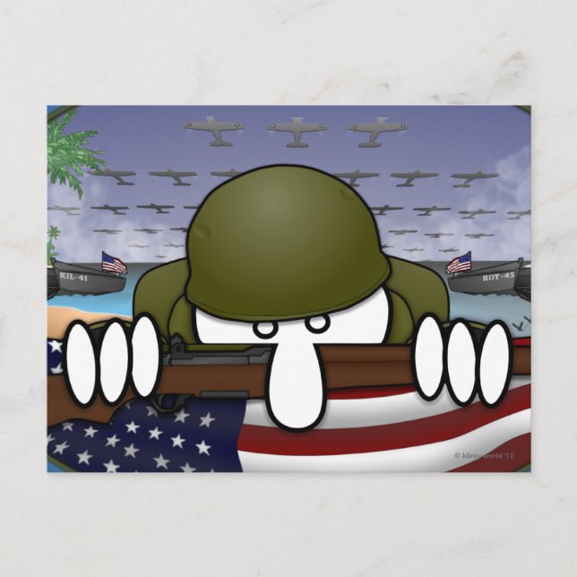 Postal de la Segunda Guerra Mundial (Anverso)