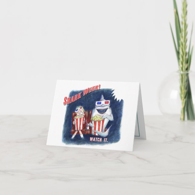 Postal de la semana del tiburón (Anverso)