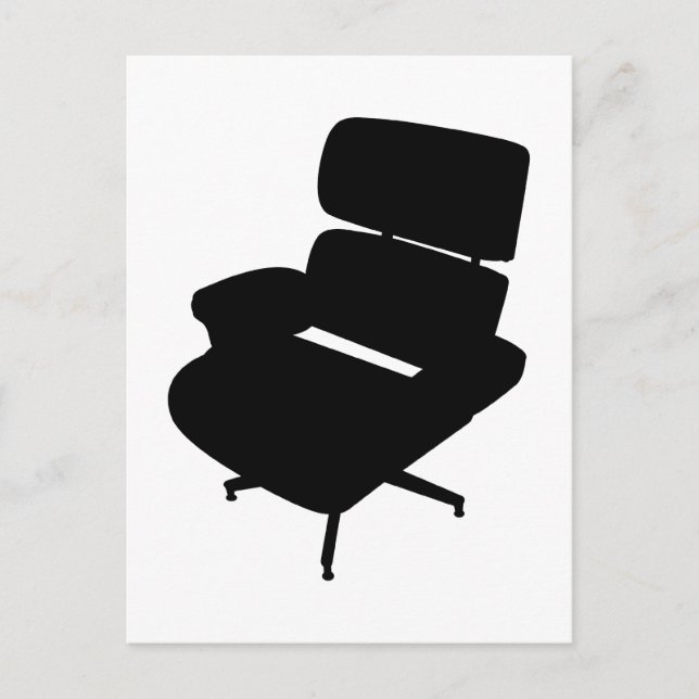 Postal de la silla Eames Lounge (Anverso)