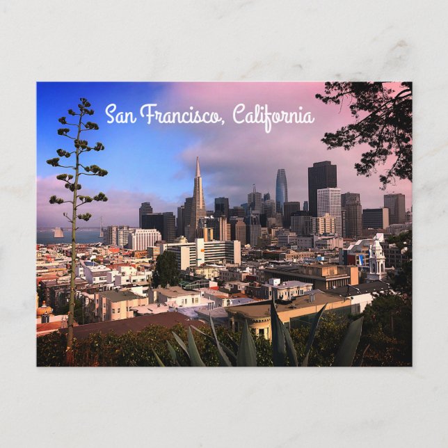 Postal de la silueta de San Francisco #12 (Anverso)