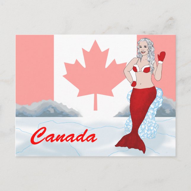 postal de la sirena canadiense (Anverso)