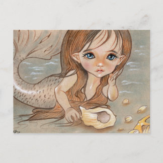Postal de la sirena Sirenita
