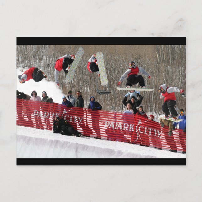 Postal de la snowboard (Anverso)