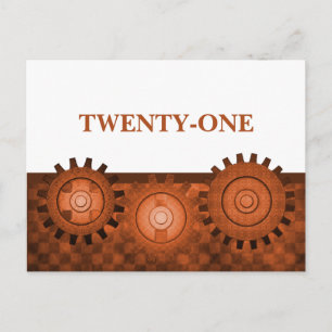 Postal de la tabla de artes de vapor, Naranja