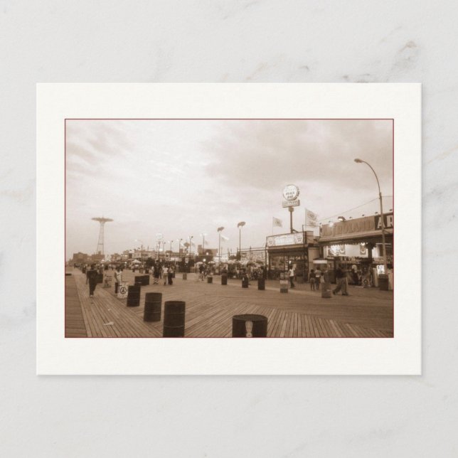 Postal de la tarde (Coney Is., NY) (Anverso)