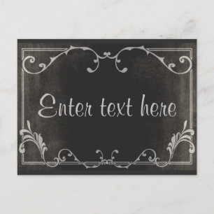 Postal de la tarjeta de la escritura de la