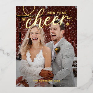 Postal de la tarjeta de regalo de Año Nuevo Feliz 