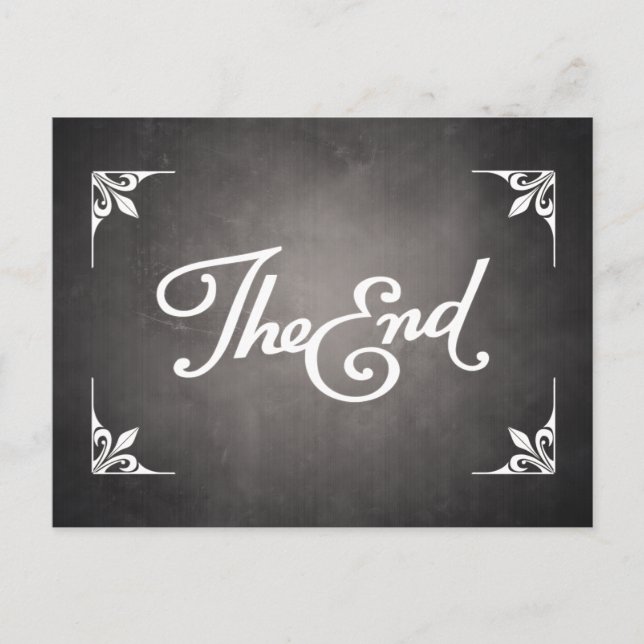 Postal de la tarjeta de título del final (Anverso)