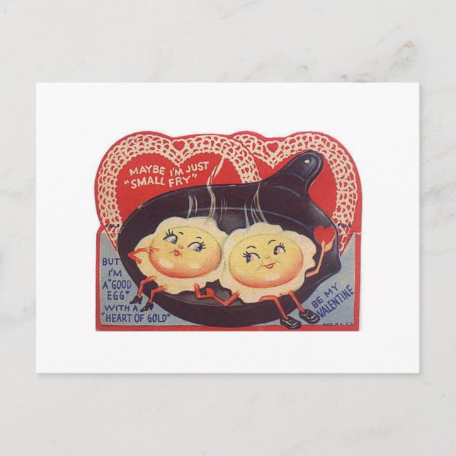 postal de la tarjeta del el día de San Valentín (Anverso)