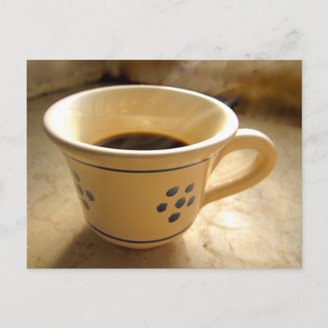 Postal de la taza del café express (Anverso)