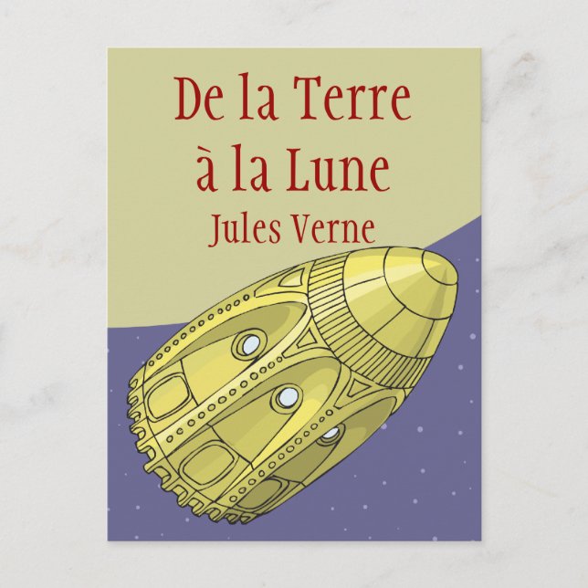 Postal De la Terre à la Lune - Julio Verne (Anverso)