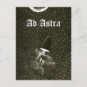 Postal De la Tierra al arte lunar y astra