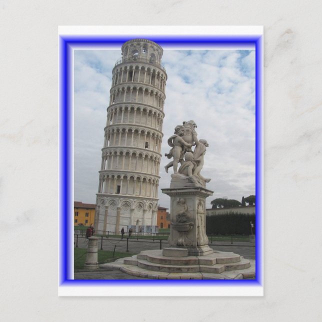 POSTAL de la TORRE de 3D PISA (Anverso)