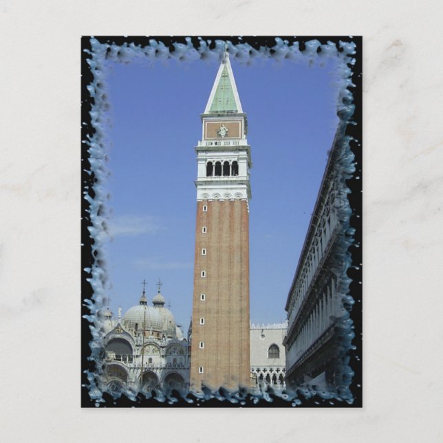 postal de la torre de la plaza San Marco (Anverso)