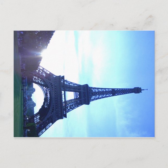 postal de la Torre Eiffel (Anverso)