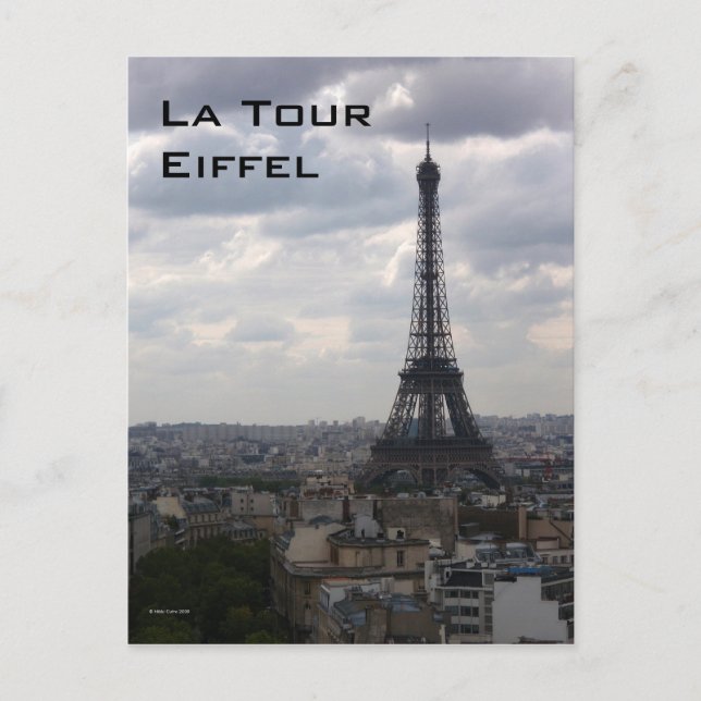 Postal de La Tour Eiffel (Anverso)