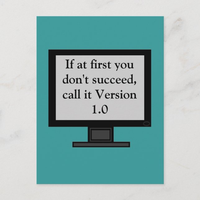 Postal de la versión 1,0 (Anverso)