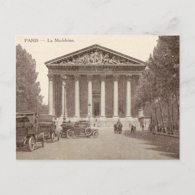 Postal de la Vintage de La Madeleine Paris (Anverso)