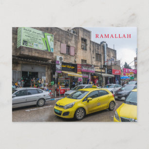 postal de la vista amarilla de Ramallah