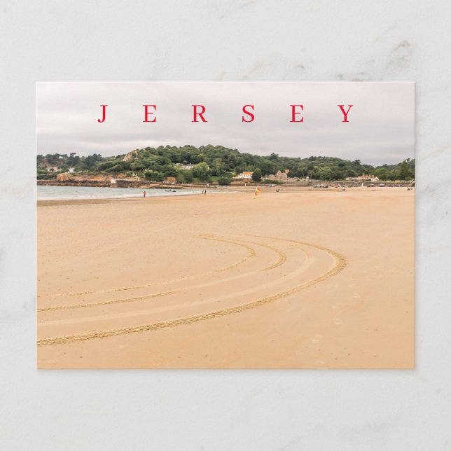 postal de la vista de la bahía de Jersey (Anverso)